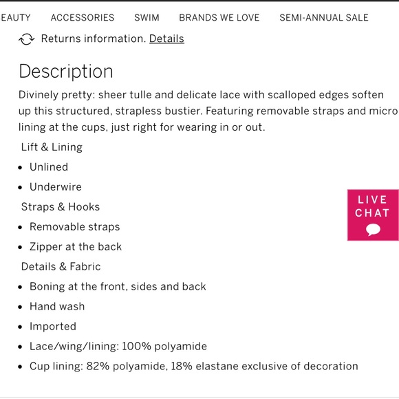 NWT VS Bridal Dream Angels Convertible Bustier - Picture 6 of 6